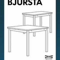 Tavolo allungabile Ikea Bjursta 90x90