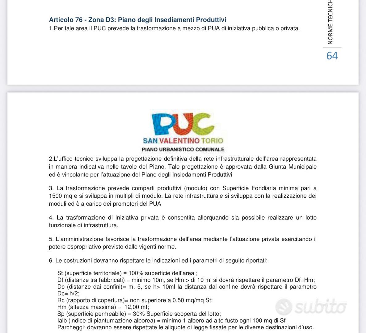 Terreno industriale edificabile di 6000mq zona PIP - Vista 4