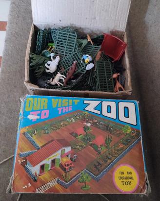 Set Gioco Vintage Our Visit to the Zoo Animali Rec
