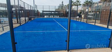 Tre campi da padel con struttura in alluminio