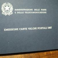 Emissione Carte Valori Postali 1987