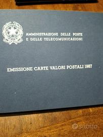Emissione Carte Valori Postali 1987