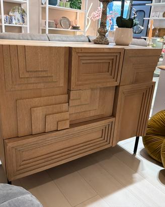 Credenza in legno di mango e metallo