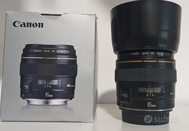 obiettivo Canon 85 mm 1,8.