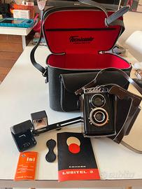 Lubitel 2 TLR 6×6 con custodia Vintage e accessori