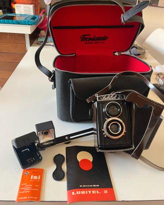 Lubitel 2 TLR 6×6 con custodia Vintage e accessori