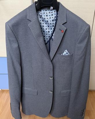 Giacca elegante DOMINAE blu scuro XL – Mai usata 
