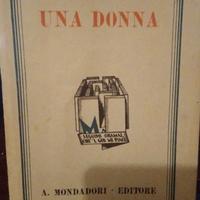 UNA DONNA di sibilla aleramo, ed. mondadori 1931