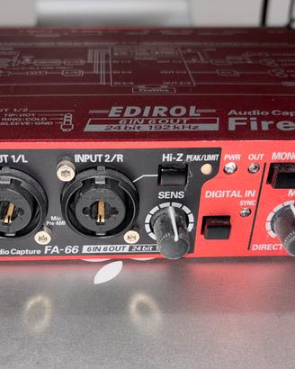 SCHEDA AUDIO FIREWIRE ROLAND EDIROL CAPTUR FA-66