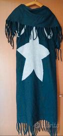 Cardigan lungo frange e stella 