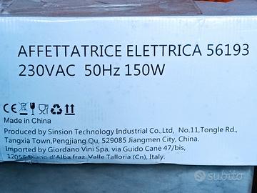 affettatrice elettrica
