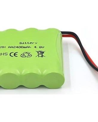 Batteria Ricaricabile 4.8V 2400mAh NiMH AA JST RC
