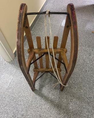 Slittino in legno Vintage