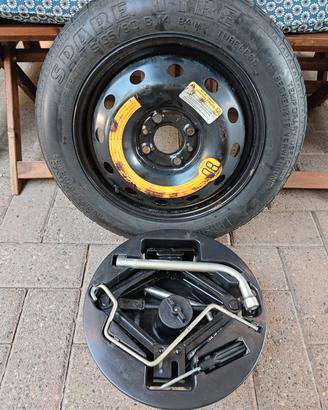 kit completo ruotino di scorta 4 fori per varie au