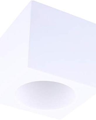 PORTAFARETTO CUBOTTO IN GESSO DA SOFFITTO GU10 7X7
