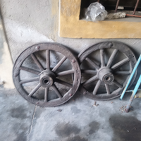 Ruote carro in legno