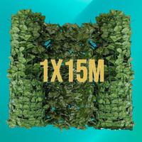 Edera Artificiale 1x15 m Siepe per Recinzione