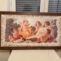 Quadro con Angeli  base in legno