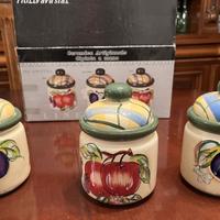 Tris barattoli - sale, caffè e zucchero