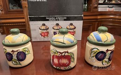 Tris barattoli - sale, caffè e zucchero