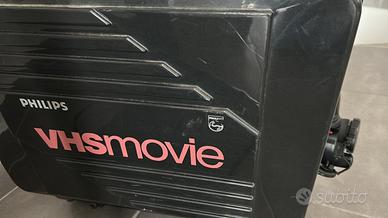 Videocamera vhs movie philips con valigetta