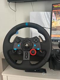 Volante logitech con pedaliera + cambio manuale