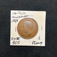Collectible Coin 1 Penny - George VI 1948 KM# 845