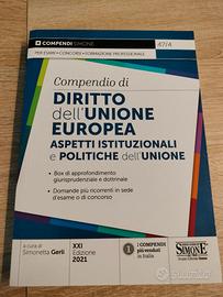 Libro Diritto Unione Europea per concorsi