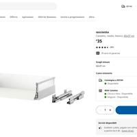 N.3 Cassetti IKEA MAXIMERA - METOD nuovi!