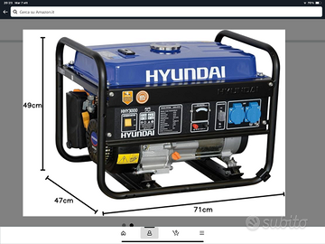 Hyundai generatore PT3000 nuovo ancora imballato!