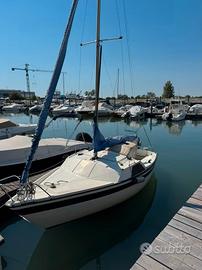 Natante vela 6 metri con motore honda 5cv 4 tempi