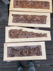 Antichi elementi intagliato