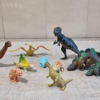 lotto 10 dinosauri giocattolo