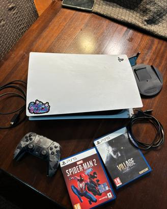 Playstation 5 bianca con lettore disco