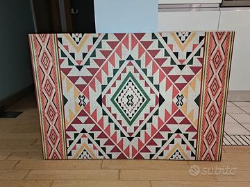 Quandro etnico stile kilim tribale moderno 95×65