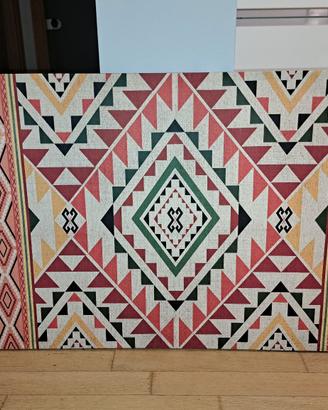 Quandro etnico stile kilim tribale moderno 95×65