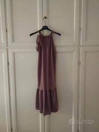 Vestito in raso con fiocco Tg.L