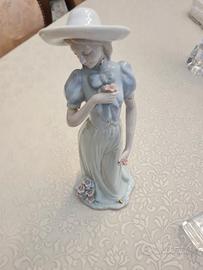 coppia statuine ceramica bambine