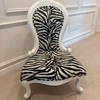 Sedia vintage in stile barocco rivisitato