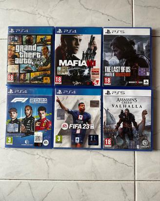 Lotto Giochi PlayStation 4 e PlayStation 5 (GTA V,