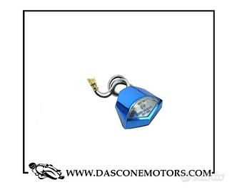 LUCE TARGA LED BIANCO HEPTA BLU ANODIZZATO 12V UNI