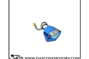 LUCE TARGA LED BIANCO HEPTA BLU ANODIZZATO 12V UNI