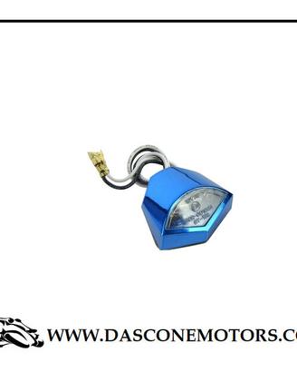 LUCE TARGA LED BIANCO HEPTA BLU ANODIZZATO 12V UNI