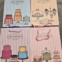 12 borse sacchetto dono con manici🎂