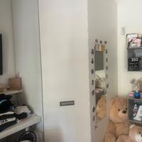 Armadio angolare guardaroba spazioso con luci