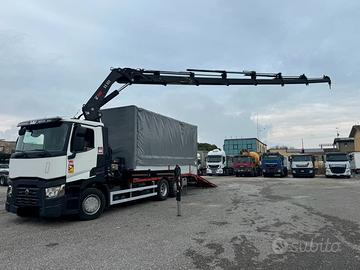 RENAULT T 380 CASSONE + GRU HIAB XS 322-6