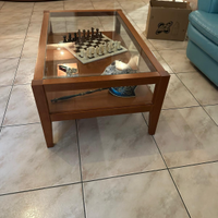 Tavolino Calligaris in legno e vetro