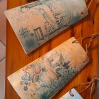 Set 4 tegole decoupage 4 stagioni