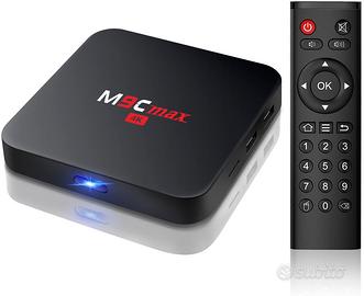 TV BOX M9C max 4K quad core + tastiera Rii illumin