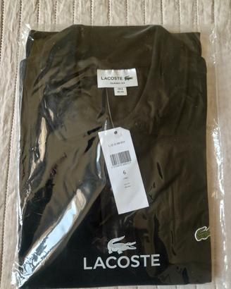 Lacoste nera manica corta taglia 6